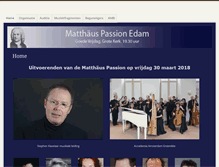 Tablet Screenshot of matthaus-passion.com